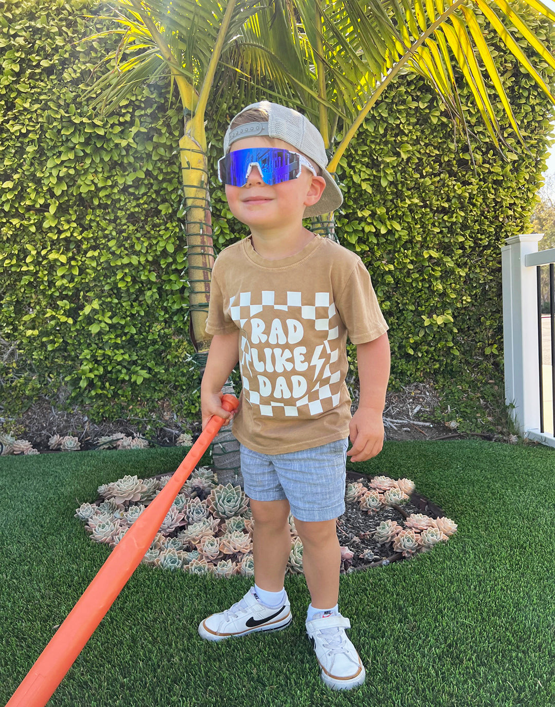 Rad Like Dad Tee in Caramel