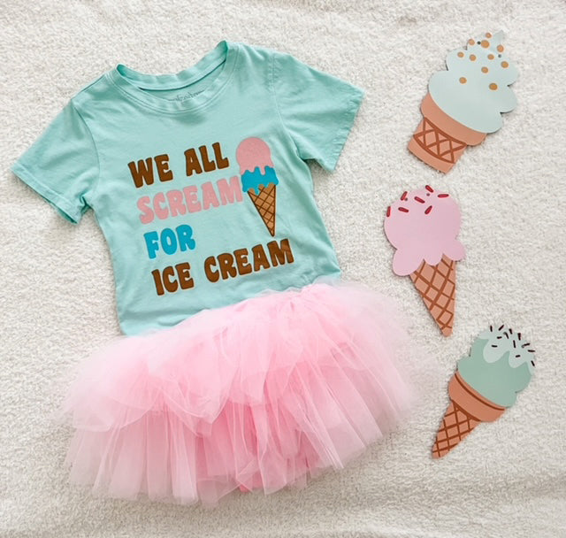 We all Scream for Ice Cream Tee in Mint – Brokedown Clothing