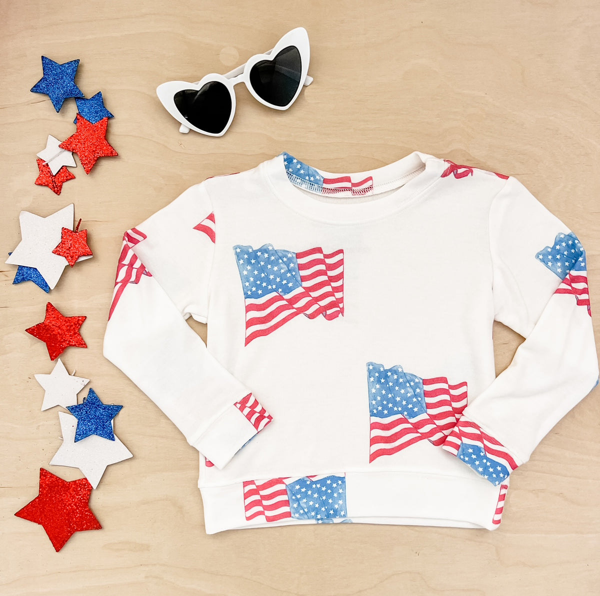 NFL Dallas Cowboys American Flag Youth Sweatshirt - Rookbrand