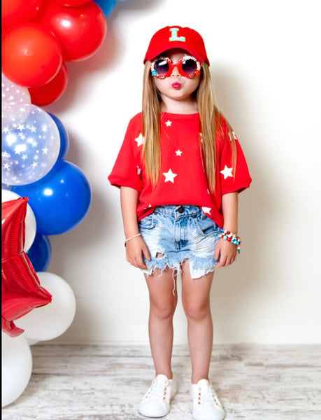 Star Short Sleeve Sweatshirt Kids