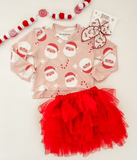 Pink Santa Sweatshirt