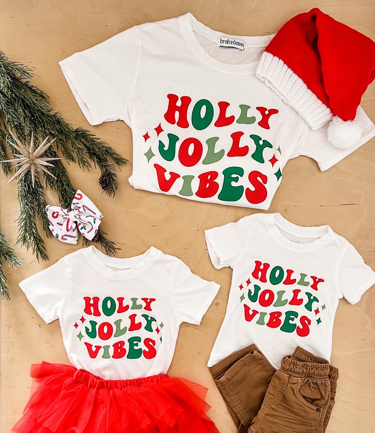 Holly Jolly Vibes Tees 6mo-3T