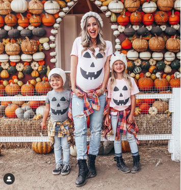 Women's Jack-o-lantern Tee in Seashell