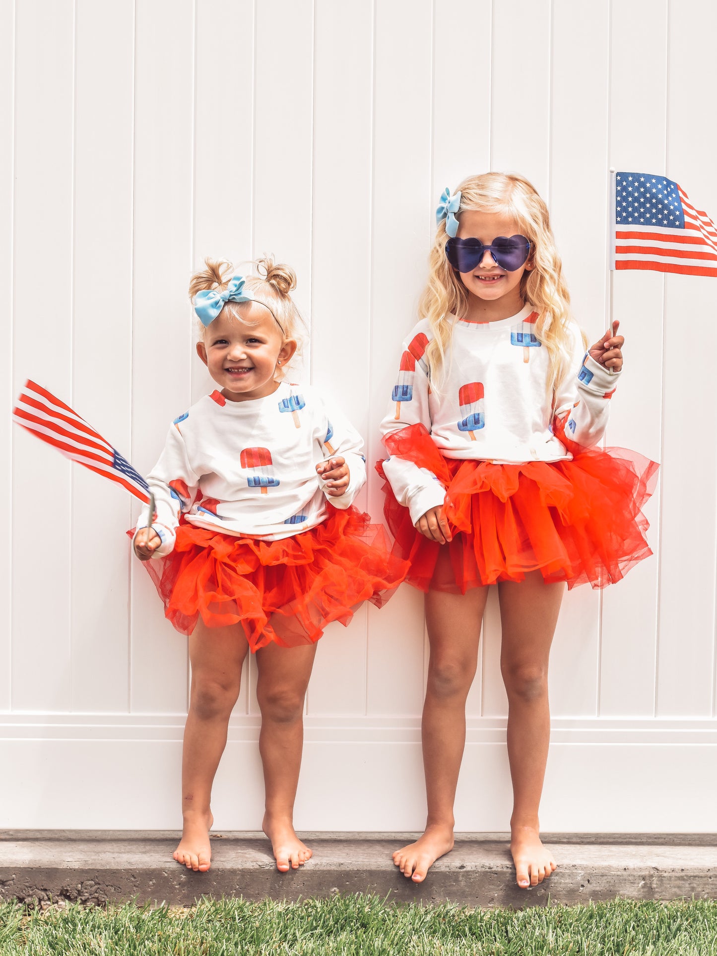 Kids Popsicle Sweatshirt in White