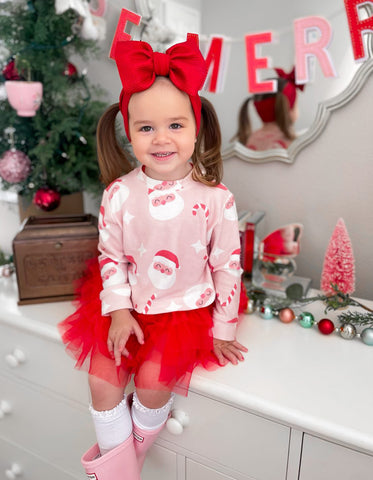 Pink Santa Sweatshirt