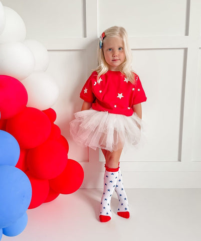 Star Short Sleeve Sweatshirt -Kids
