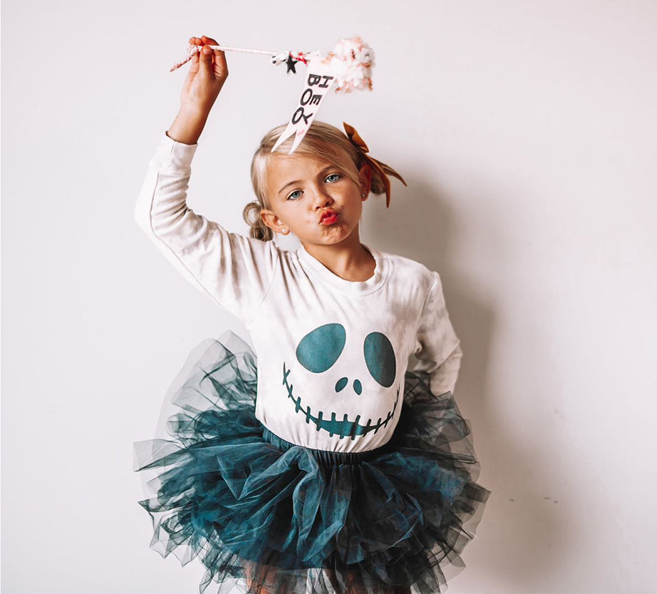 Jack Skellington Sweatshirt in Tie Dye