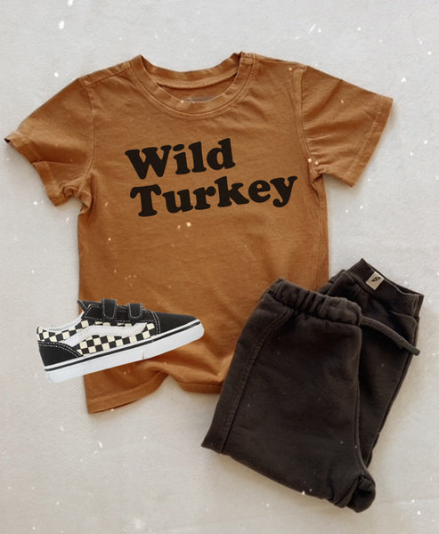 Wild Turkey Tee in Caramel