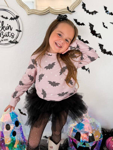 Purple Bats with Stars Sweatshirt