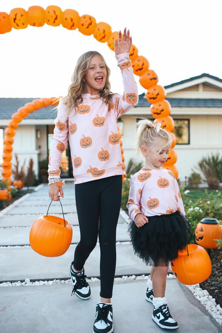Jack-o-Lantern Sweatshirt in Pastel