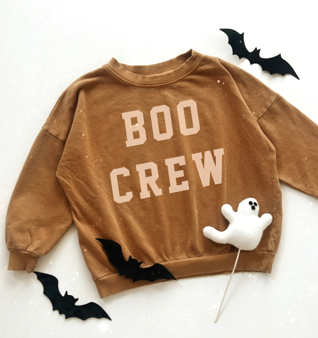 BOO CREW Sweatshirt in Caramel