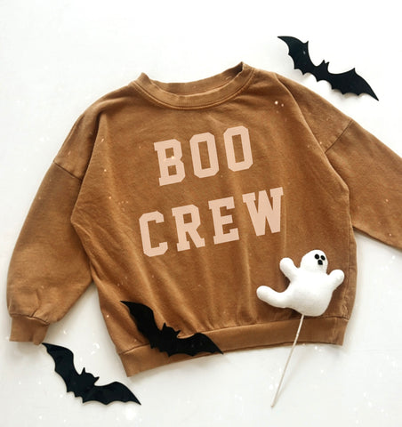 BOO CREW Sweatshirt in Caramel