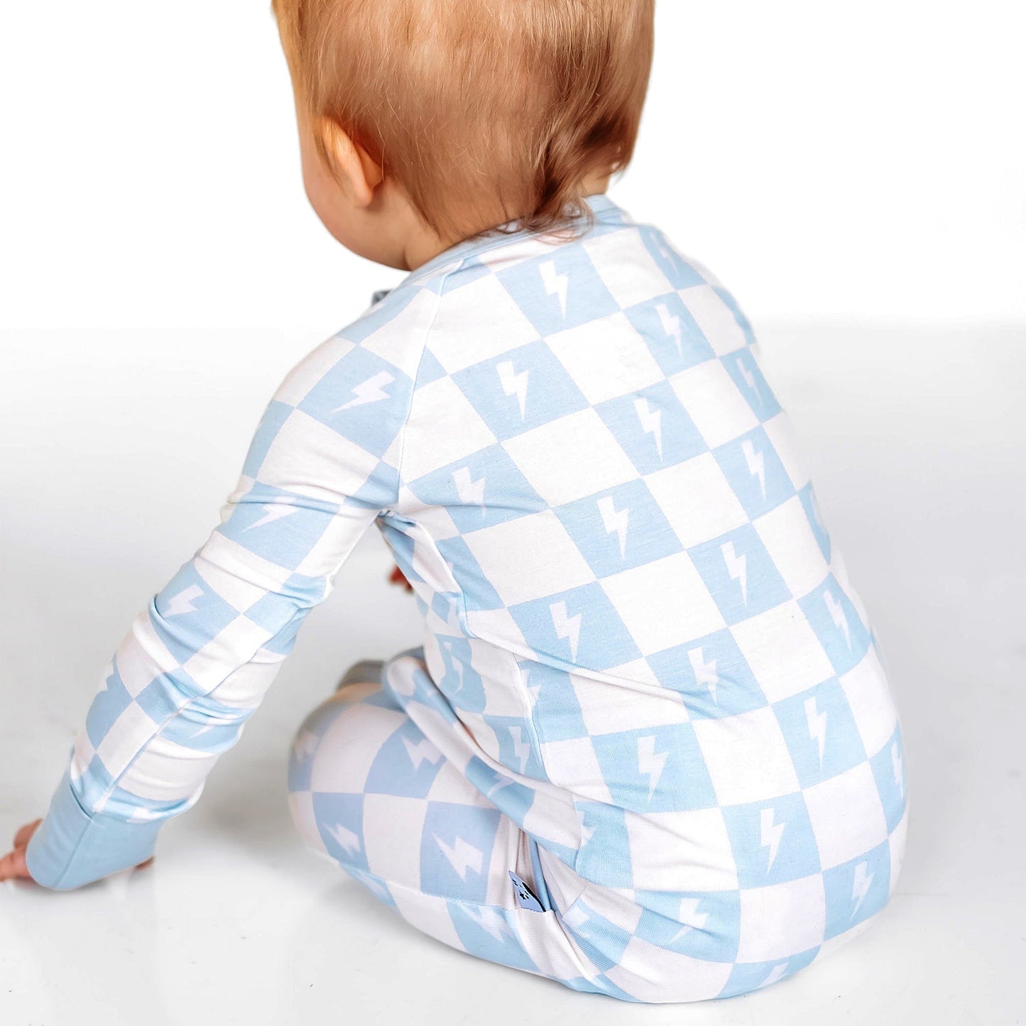 Checkered Bolts Bamboo Romper