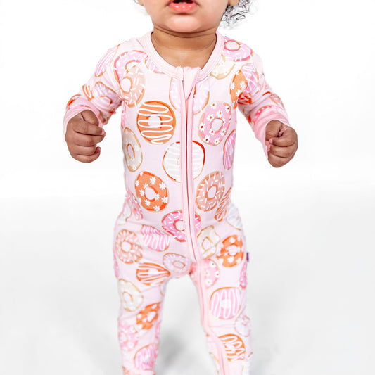 Donut Bamboo Romper, Sizes 3-6mo - 3T