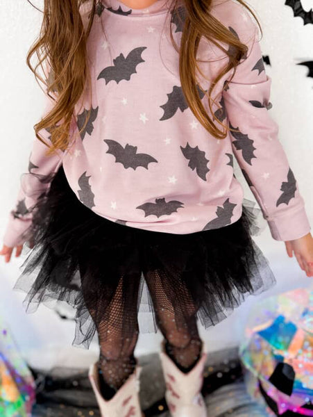 Purple Bats with Stars Sweatshirt