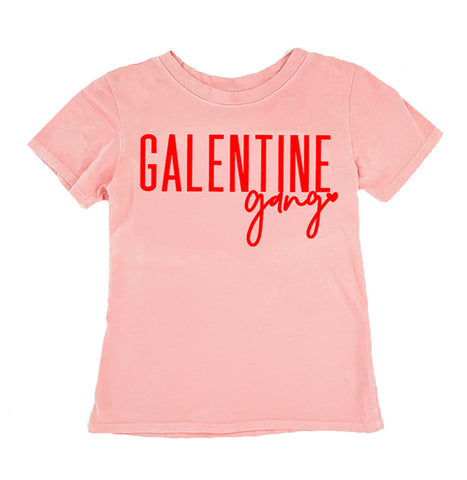 Women's Galentine Gang Tee in Light Pink