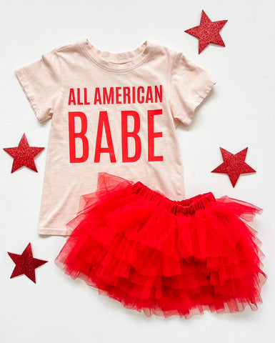 Red Tulle Skirt