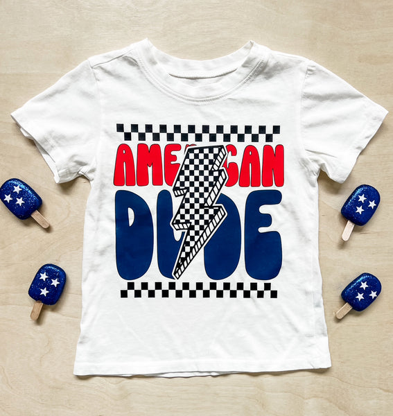 American Dude Tee in White
