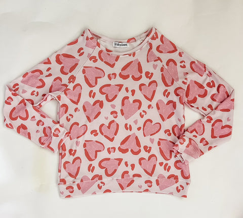 Women's Cheetah Heart Sweatshirt