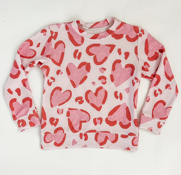 Cheetah Heart Sweatshirt