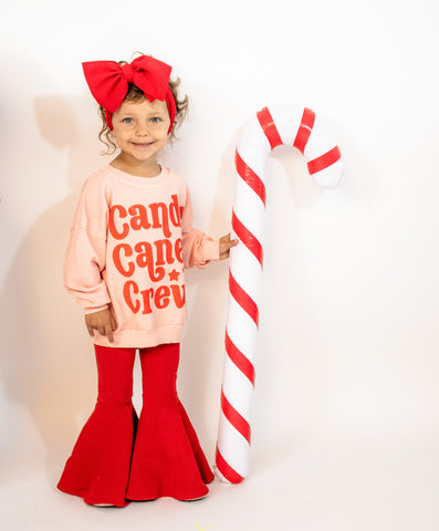 Candy Cane Crew Kids Sweatshirt