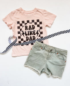 Rad Like Dad Tee in Seashell
