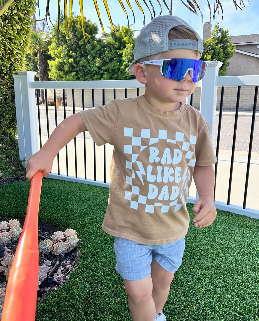 Rad Like Dad Tee in Caramel