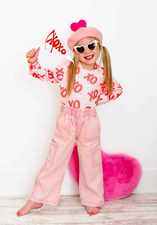 XO Sweatshirt in Pink