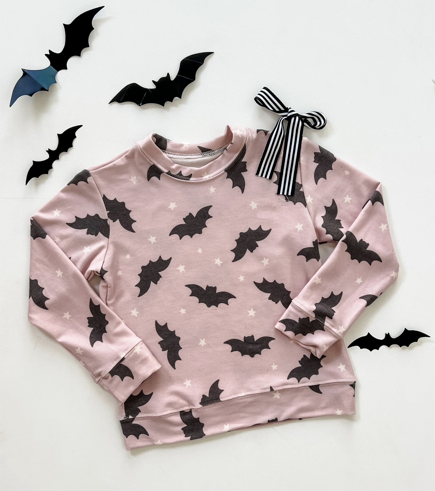 Purple Bats with Stars Sweatshirt