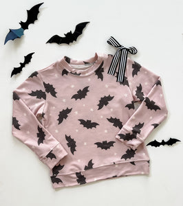 Purple Bats with Stars Sweatshirt