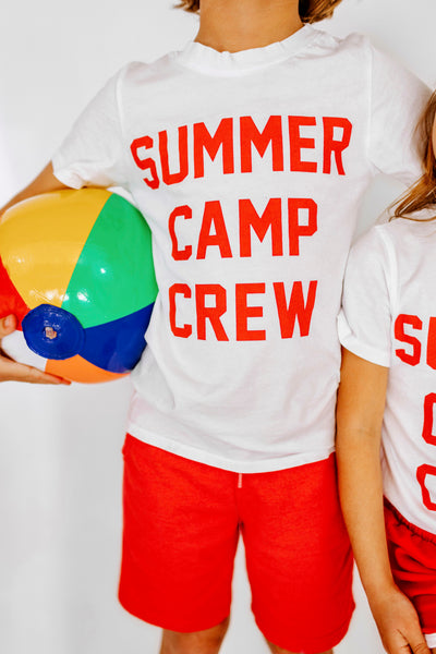 Summer Camp Crew Tee in White
