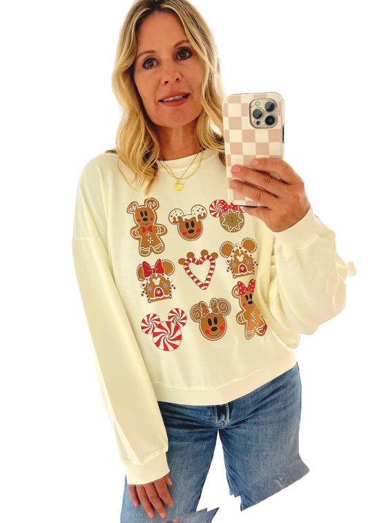Women's Gingerbread Mouse Sweatshirt