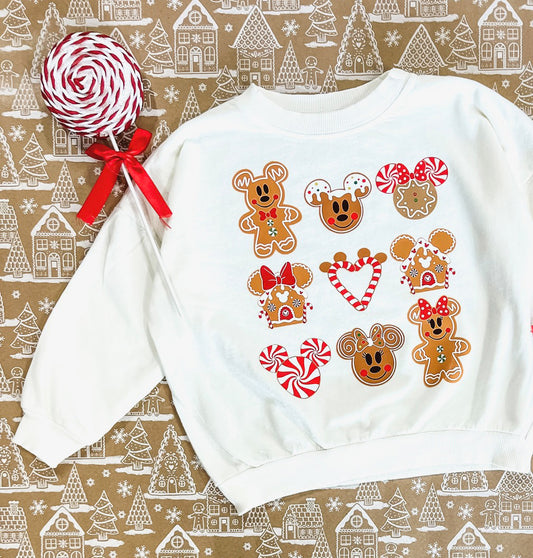 Gingerbread Mouse Cut Out in Off White