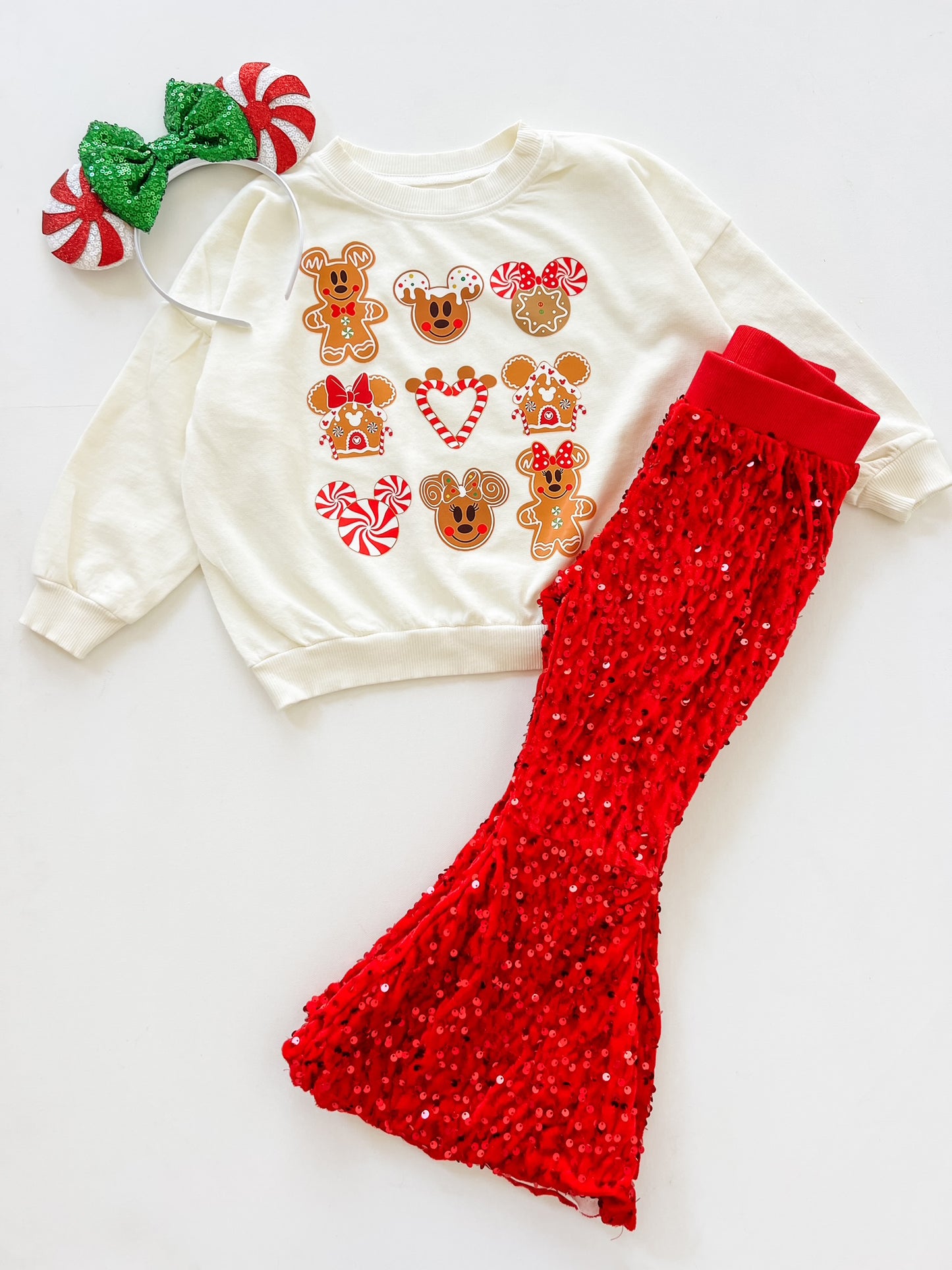 Gingerbread Mouse Cut Out in Off White