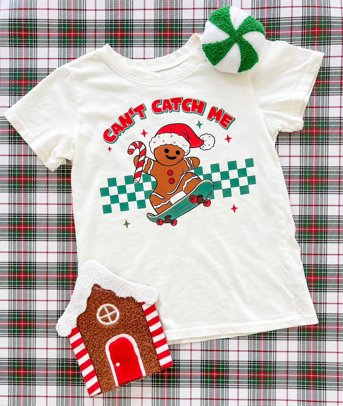 Can't Catch Me Gingerbread Tee in Off White
