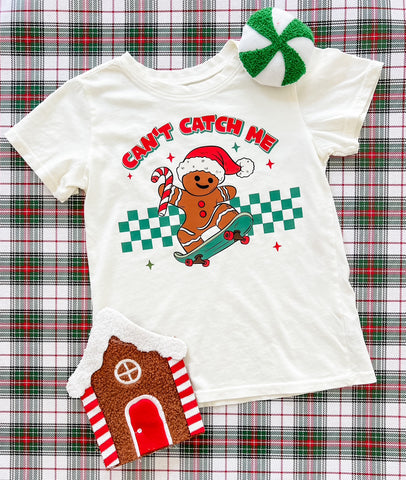 Can't Catch Me Gingerbread Tee in Off White