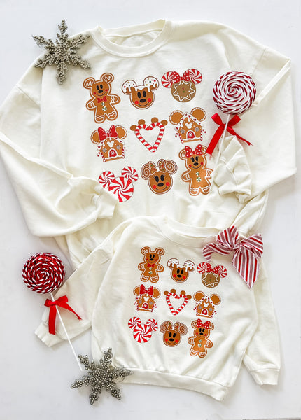 Gingerbread Mouse Cut Out in Off White