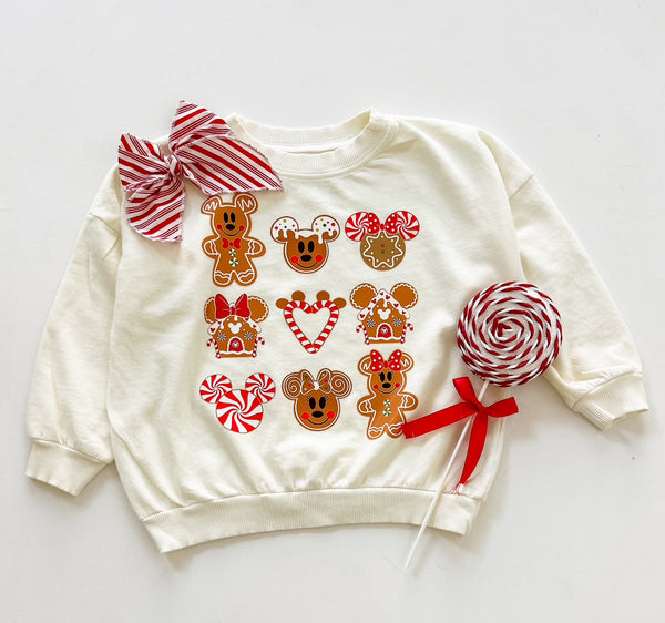 Gingerbread Mouse Cut Out in Off White