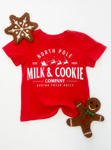 Milk & Cookie Tee in Red