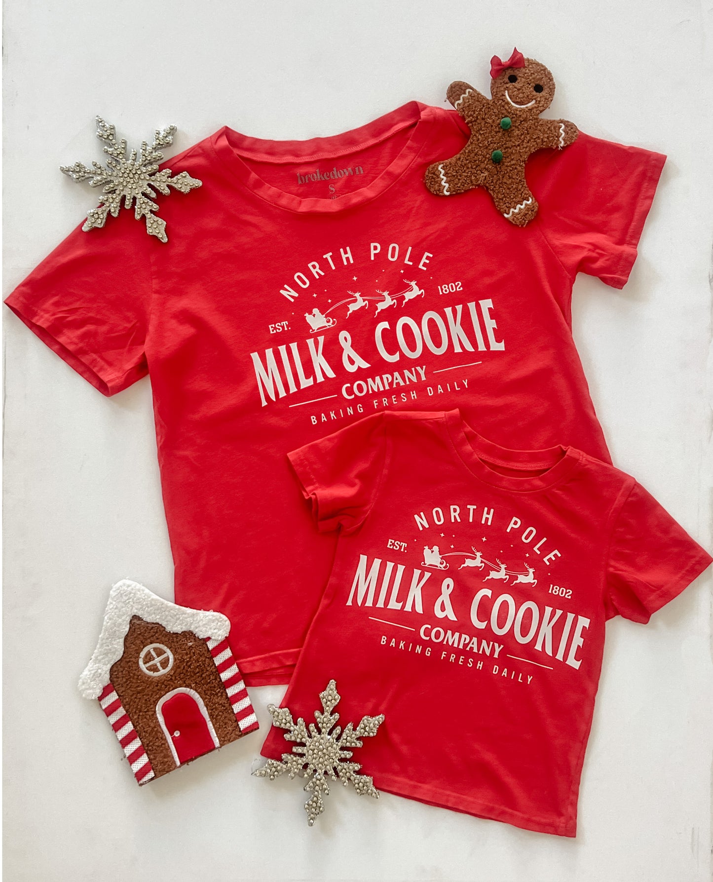Milk & Cookie Tee in Red