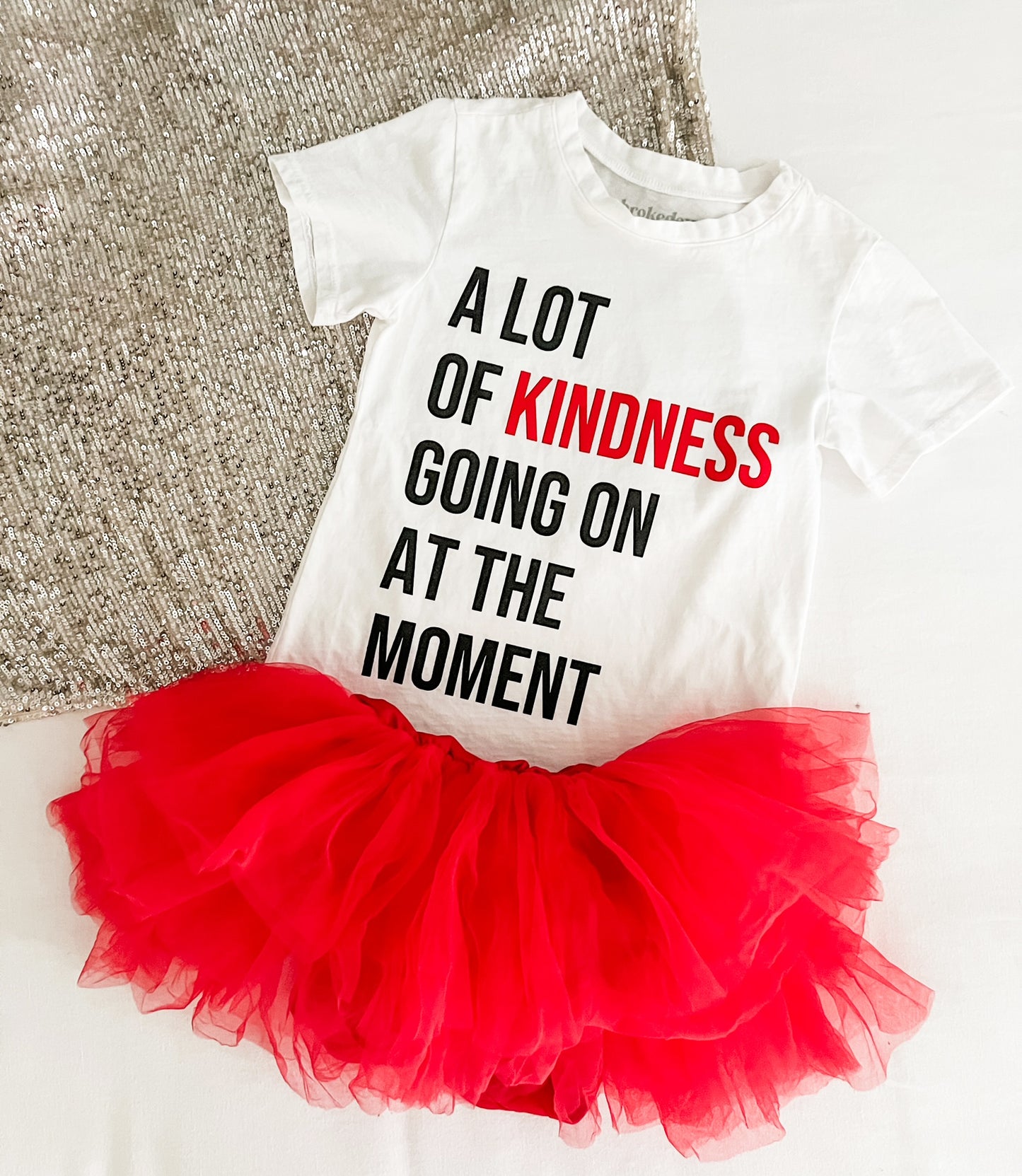 A Lot of Kindness Tee in White