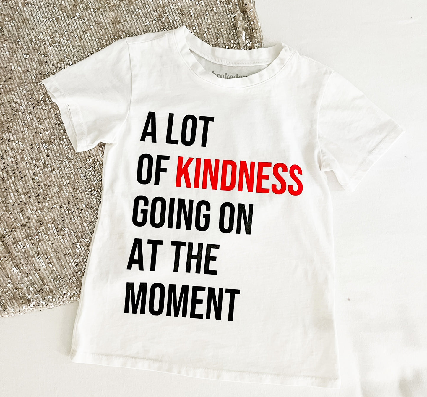 A Lot of Kindness Tee in White