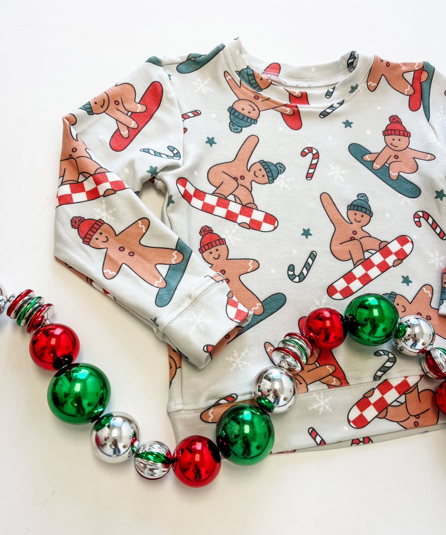 Snowboard Gingerbread Man Sweatshirt