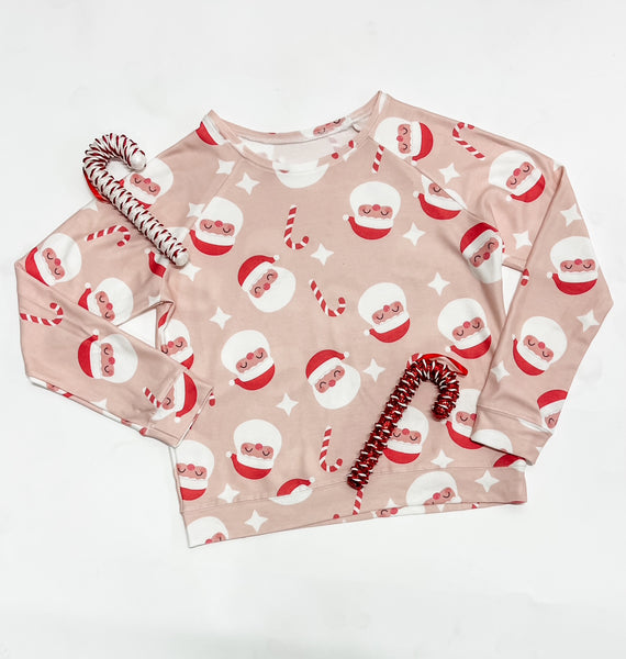 Women's Pink Santa Sweatshirt