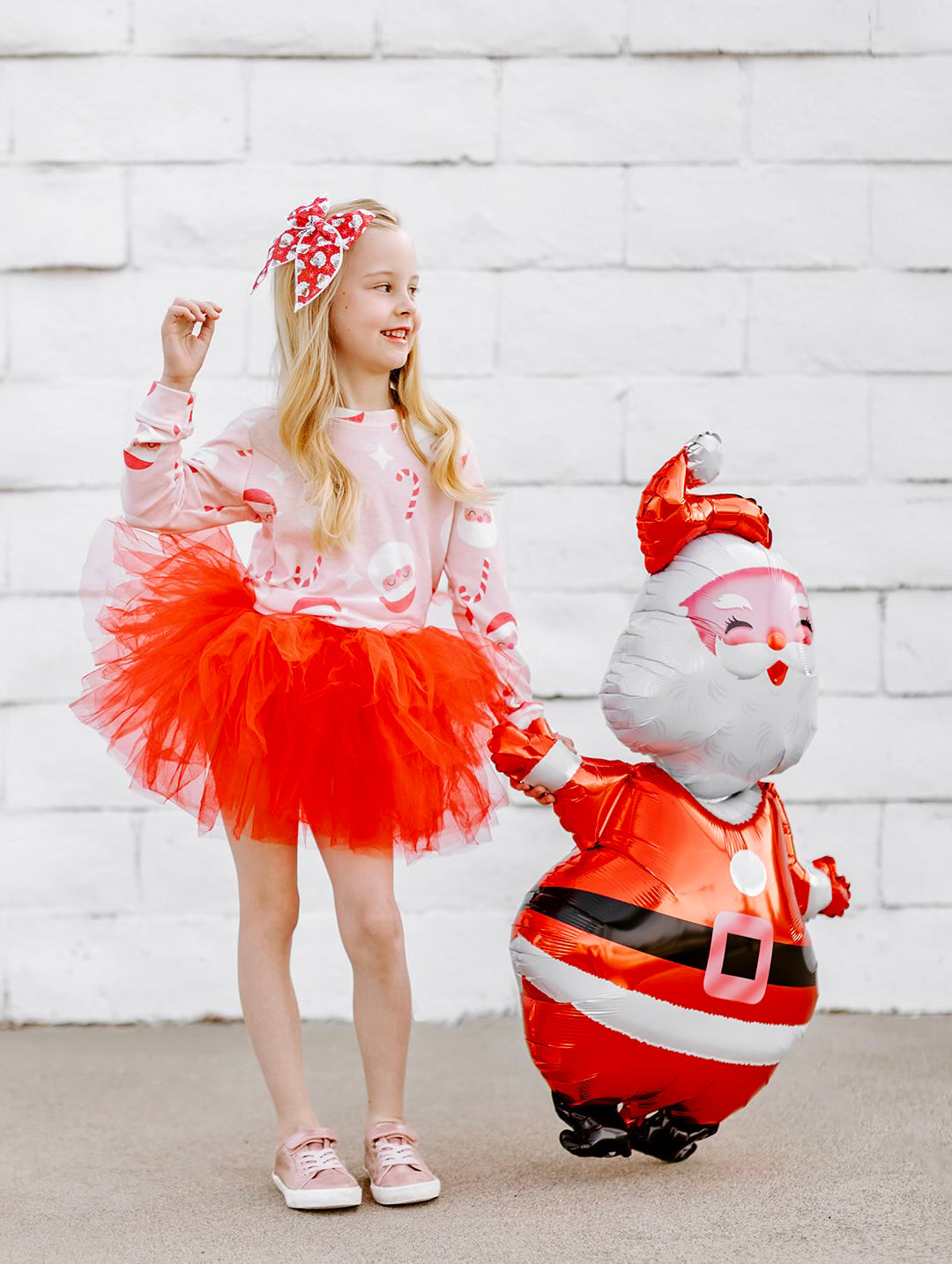 Pink Santa Sweatshirt