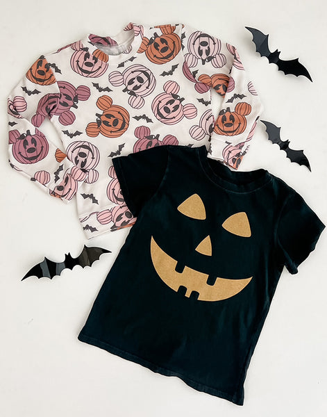 Jack-o-lantern tee in Vintage Black