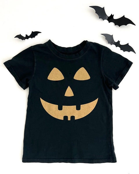 Women's Jack-o-lantern tee in Vintage Black