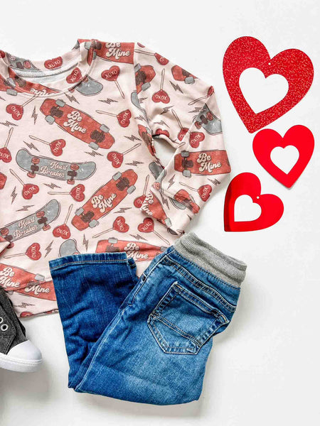 Be Mine Skater Valentine's Sweatshirt