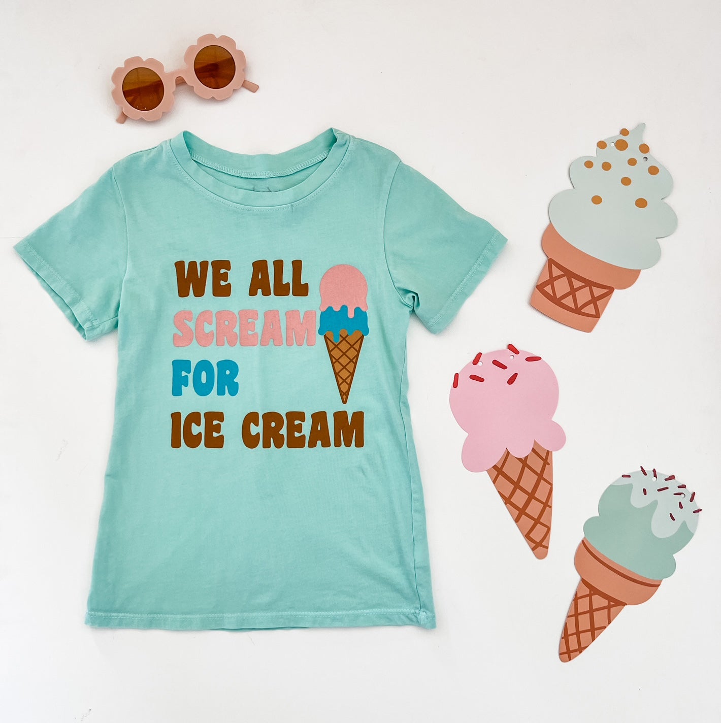 We all Scream for Ice Cream Tee in Mint