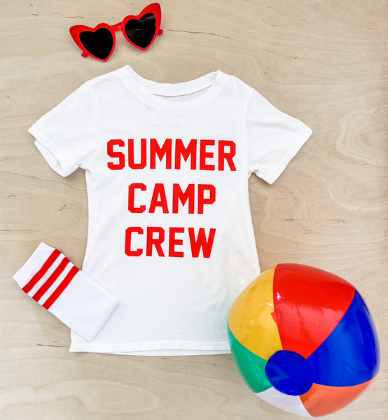 Summer Camp Crew Tee in White